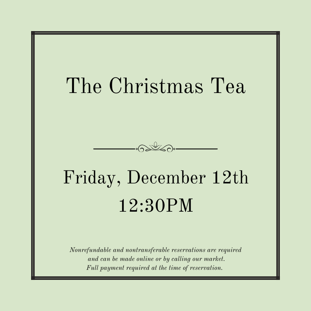 The Christmas Tea - December 12th