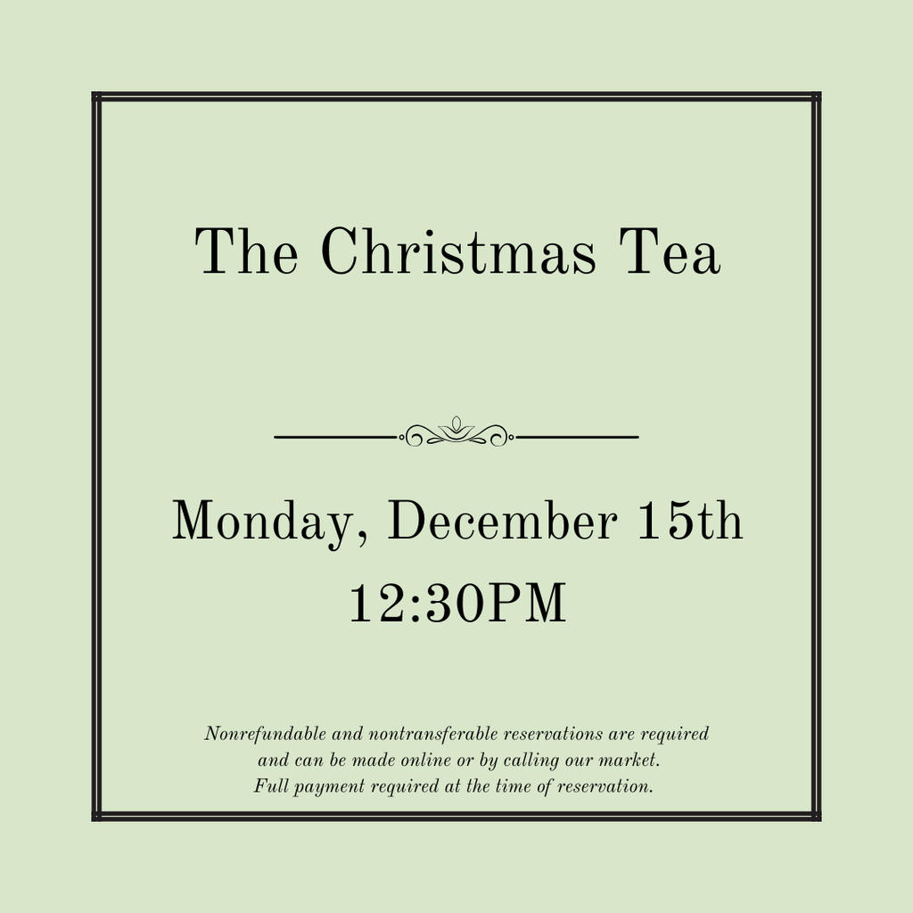 The Christmas Tea - December 15th