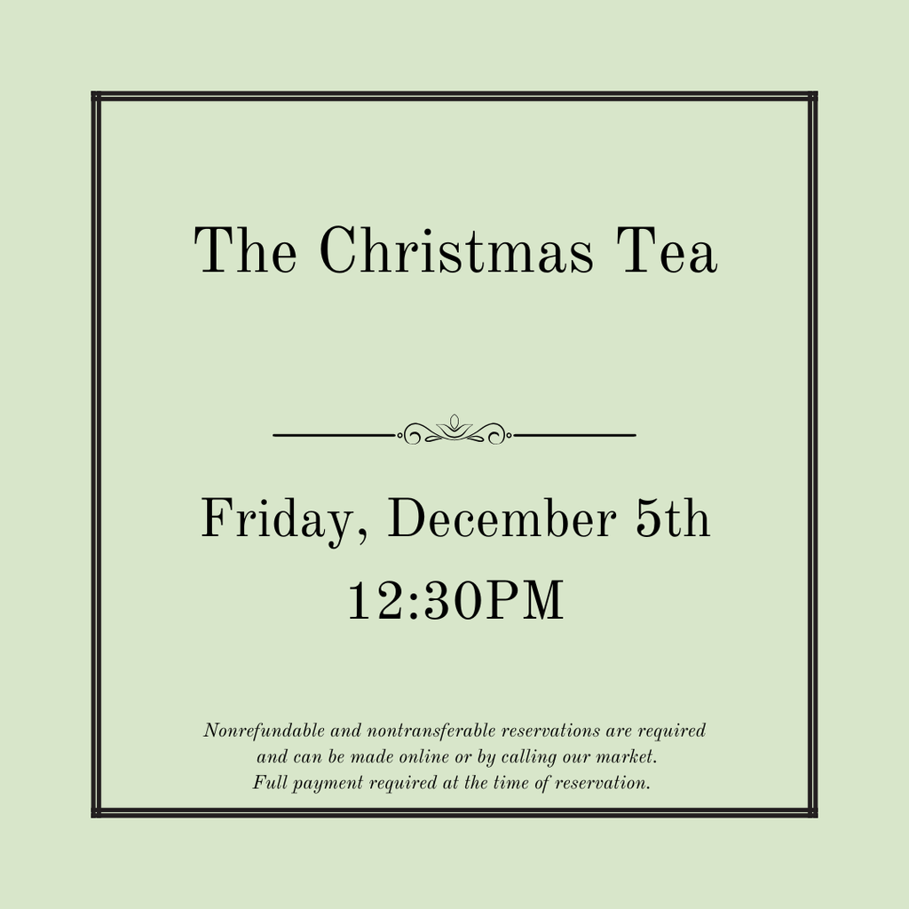 The Christmas Tea - December 5th