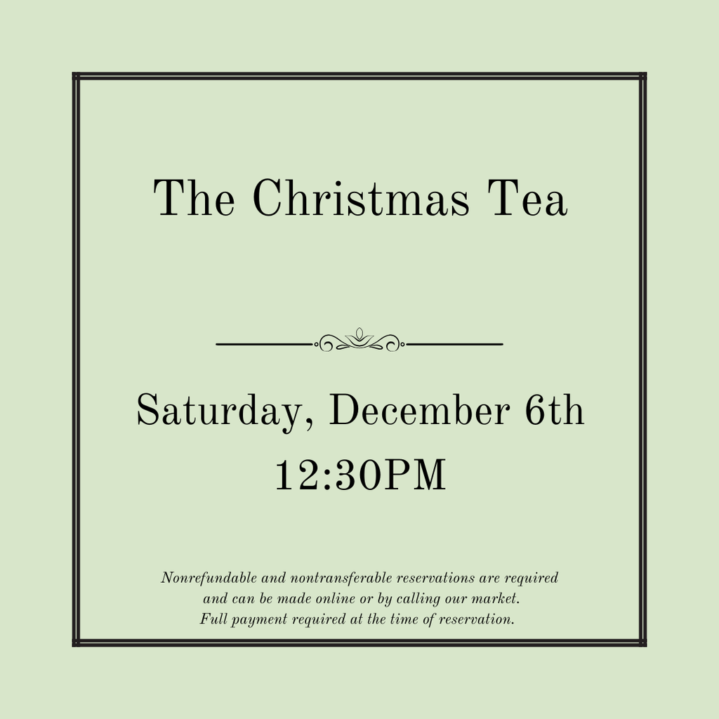 The Christmas Tea - December 6th