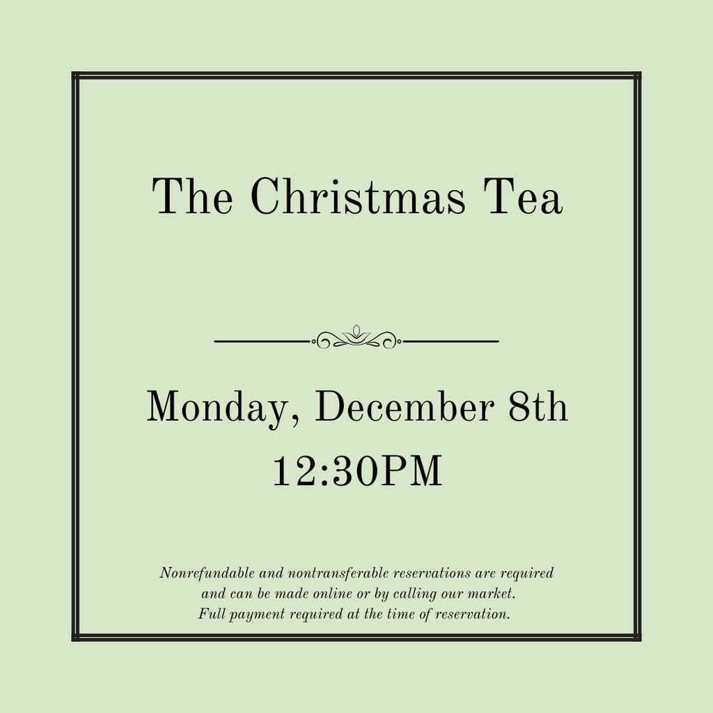 The Christmas Tea - December 8th