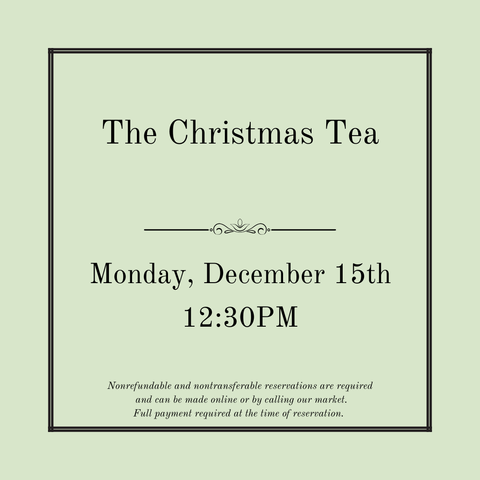 The Christmas Tea - December 15th