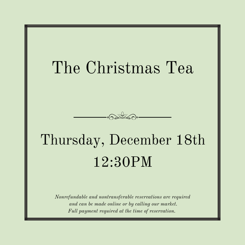 The Christmas Tea - December 18th