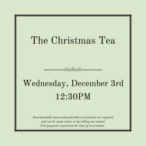 The Christmas Tea - December 3rd