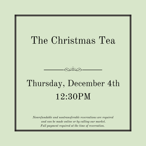 The Christmas Tea - December 4th