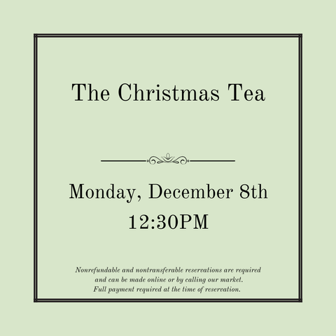The Christmas Tea - December 8th
