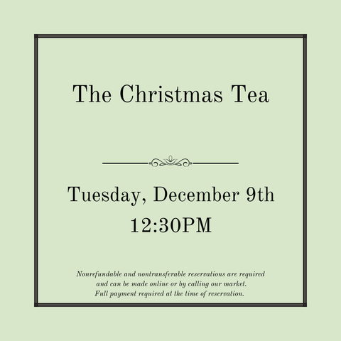 The Christmas Tea - December 9th
