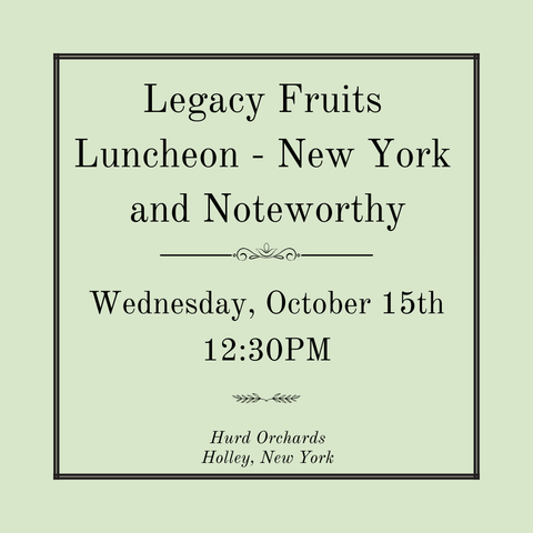 Legacy Fruits Luncheon - Wednesday, October 15th