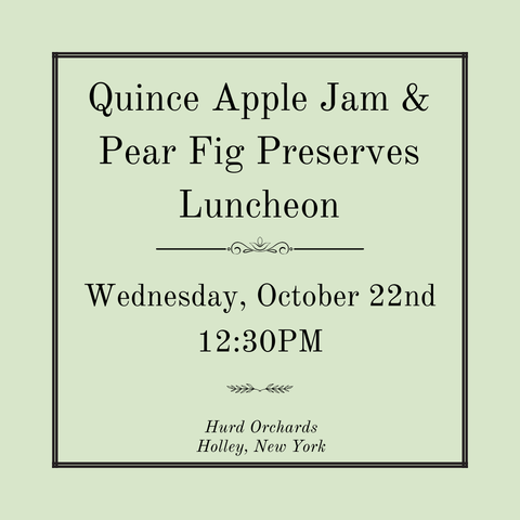 Quince Apple Jam and Pear Fig Preserves: Delicious Tales of Edible Exploration - Wednesday, October 22nd